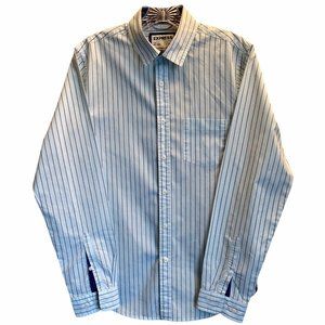 EXPRESS MENS FULL SLEEVE WHITE BLACK SHIRT SIZE S